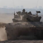 Blindado israelí en Gaza