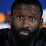 Antonio Rudiger Real Madrid Press Conference - UEFA CHampions League - Quarter finals