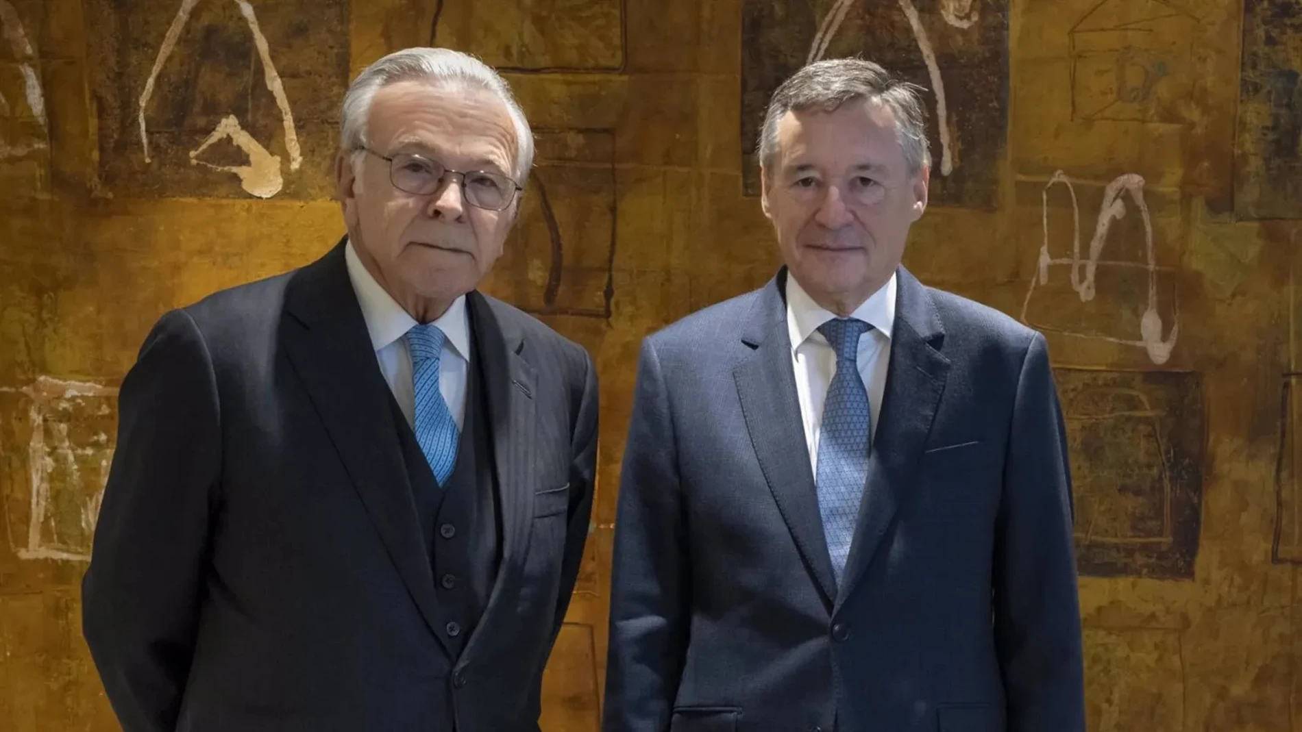 El presidente de CriteriaCaixa, Isidro Fainé, junto al consejero delegado, Ángel Simón.