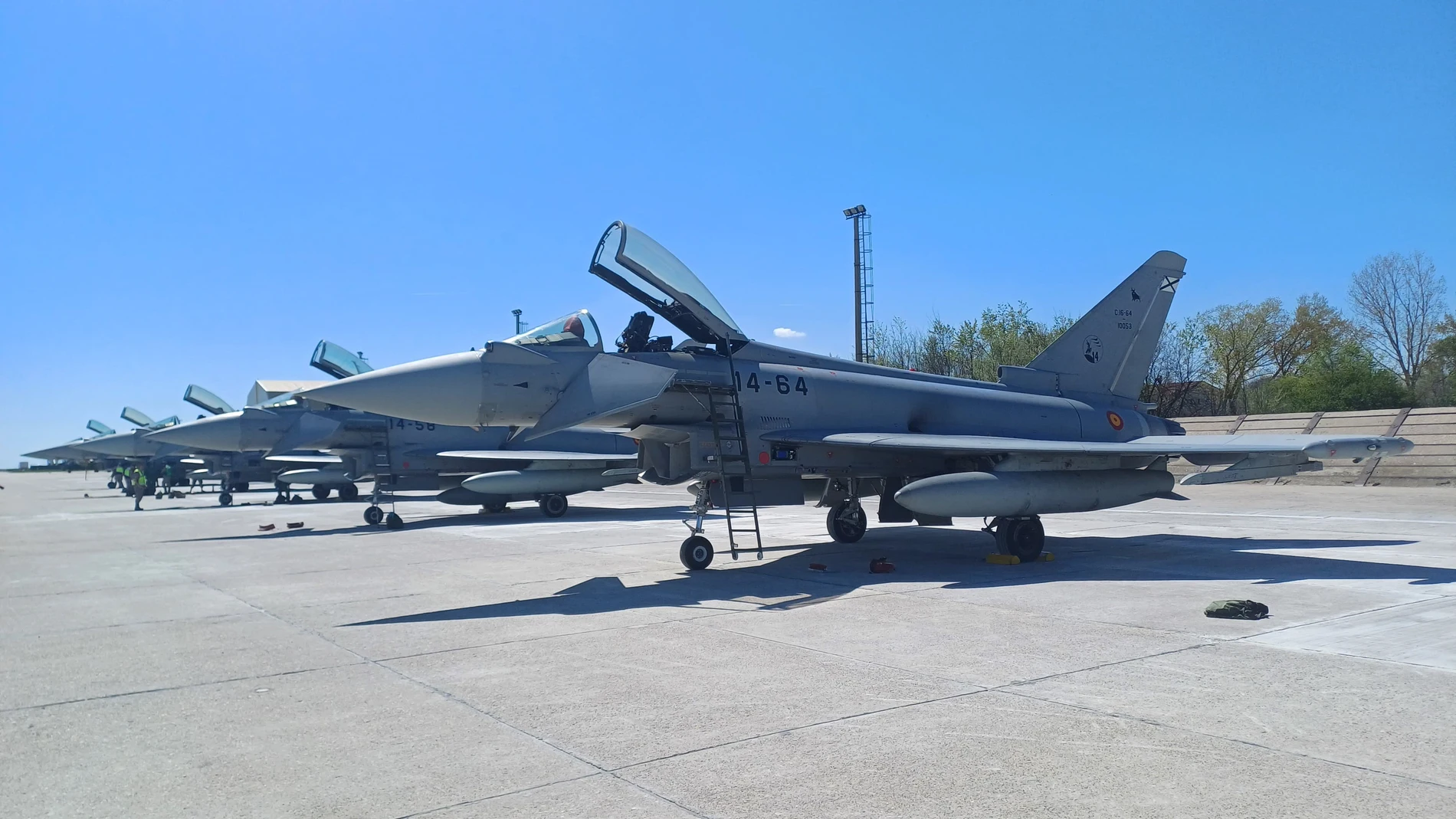 Los cazas del Ala 14 en la Base Aérea Mihail Kogalniceanu