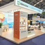 Expositor de Hinojosa en una feria