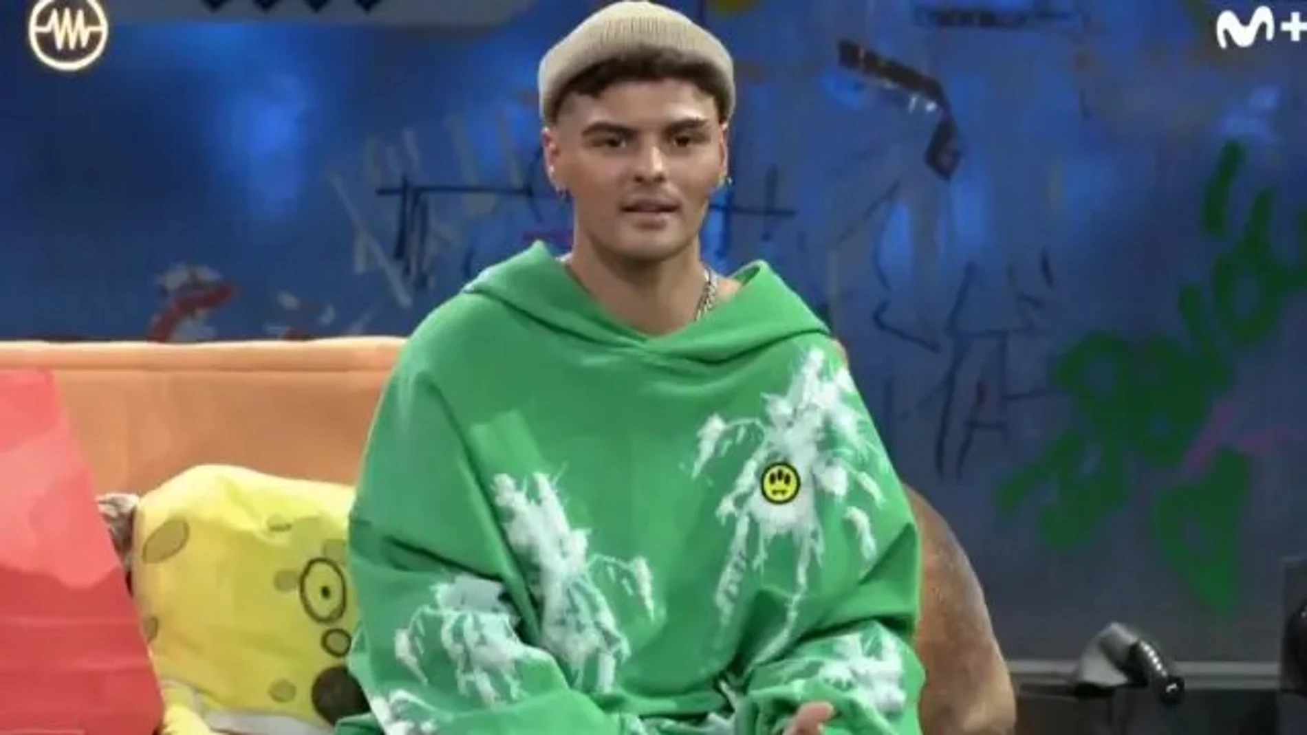 Abraham Mateo en el plató de 'La Resistencia'