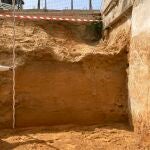 Solar en el que se han hallado restos romanos durante unas obras. AYUNTAMIENTO DE CÁDIZ