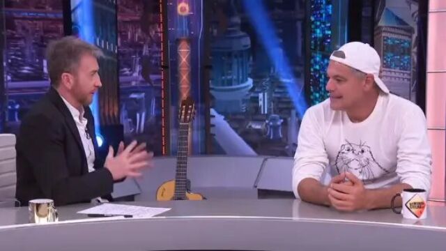 Pablo Motos y Frank Cuesta en el plató en 'El Hormiguero'