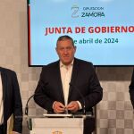 Javier Faúndez, tras la Junta de Gobierno de la Dipitación de Zamora