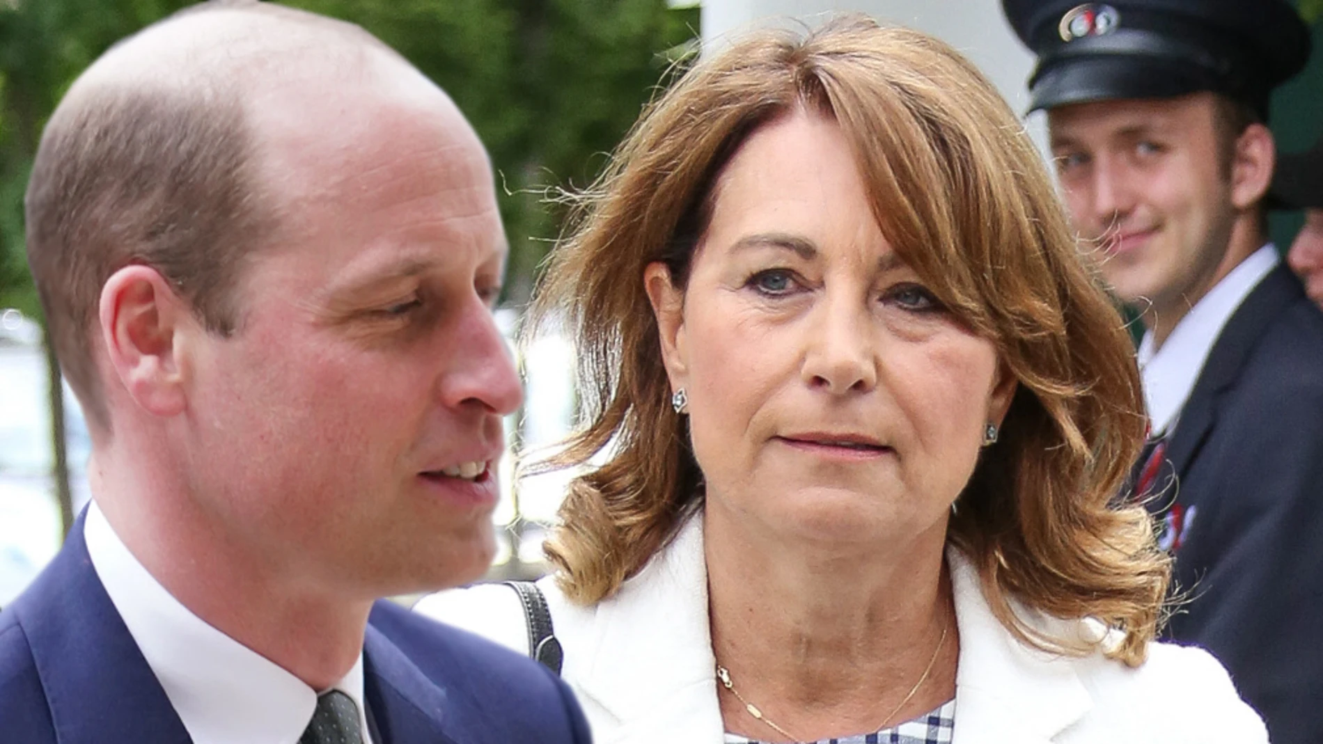 El príncipe Guillermo con su suegra, Carole Middleton