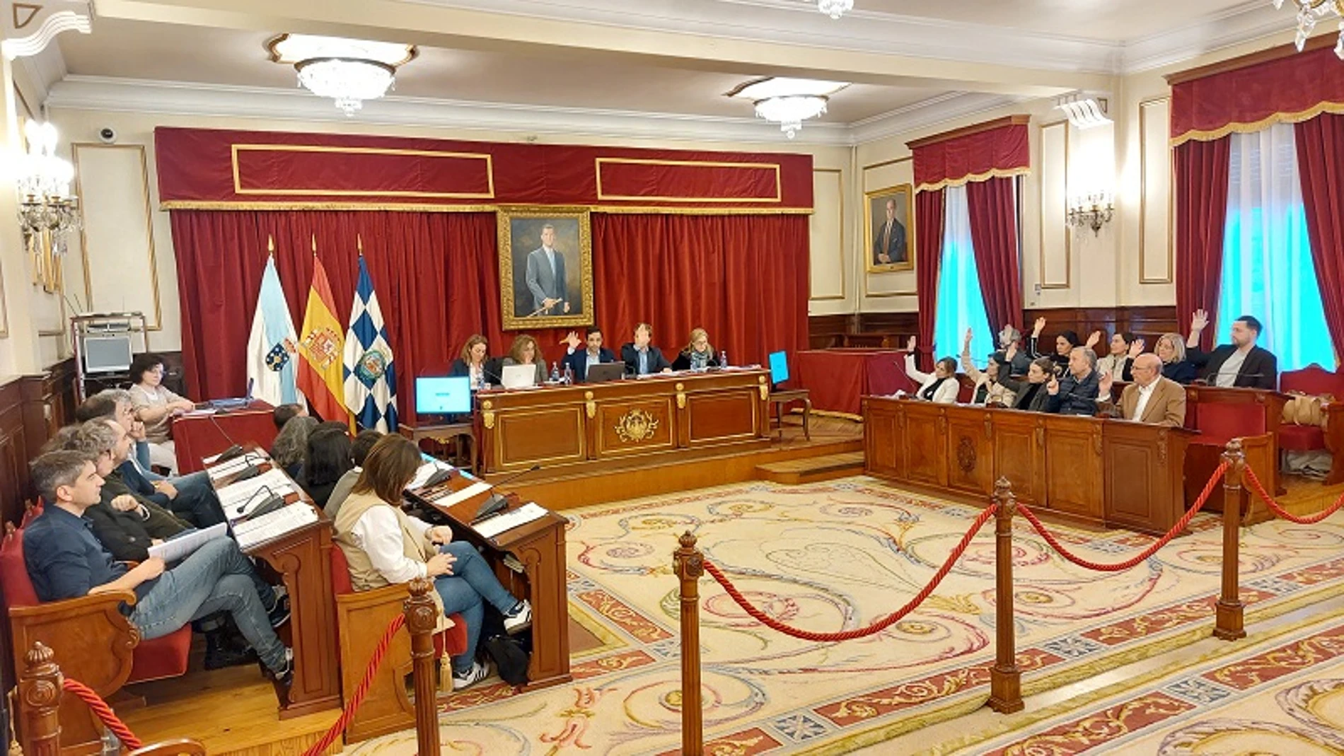 Imagen de archivo del pleno de Ferrol.