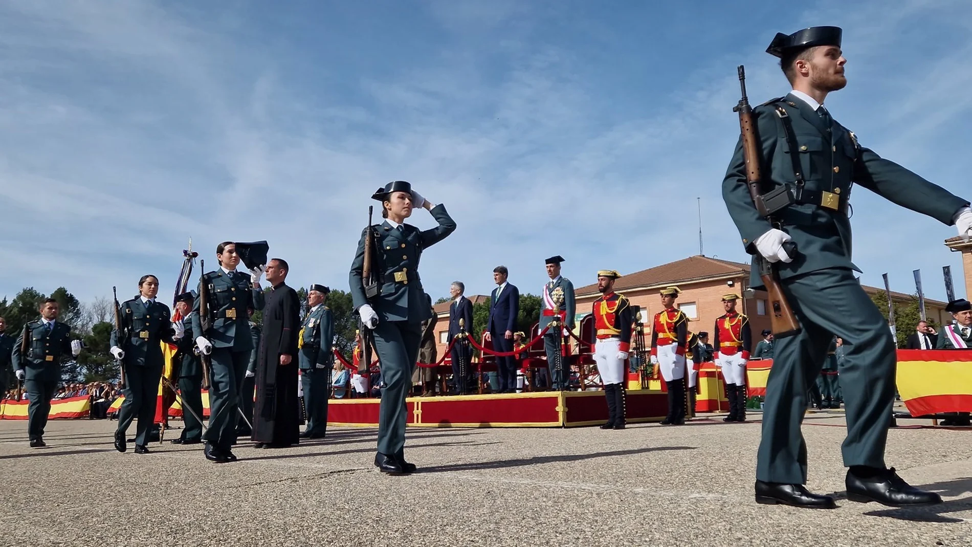 Imagen de archivo de la jura de bandera de alumnado de la Guardia Civil