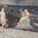 Descubren en Pompeya un imponente salón de banquetes con frescos sobre la guerra de Troya
