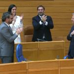 Rueda agradece el apoyo a los parlamentarios populares. 