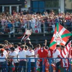 Celebración de la del Athletic Club de Bilbao por el título de la Copa del Rey