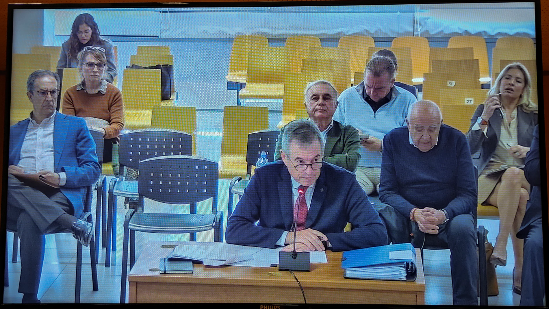 Francisco Grau en un momento de su tensa declaración