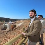 García-Gallardo visita la presa de Las Cuevas, en Palencia