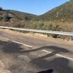 Carretera en mal estado