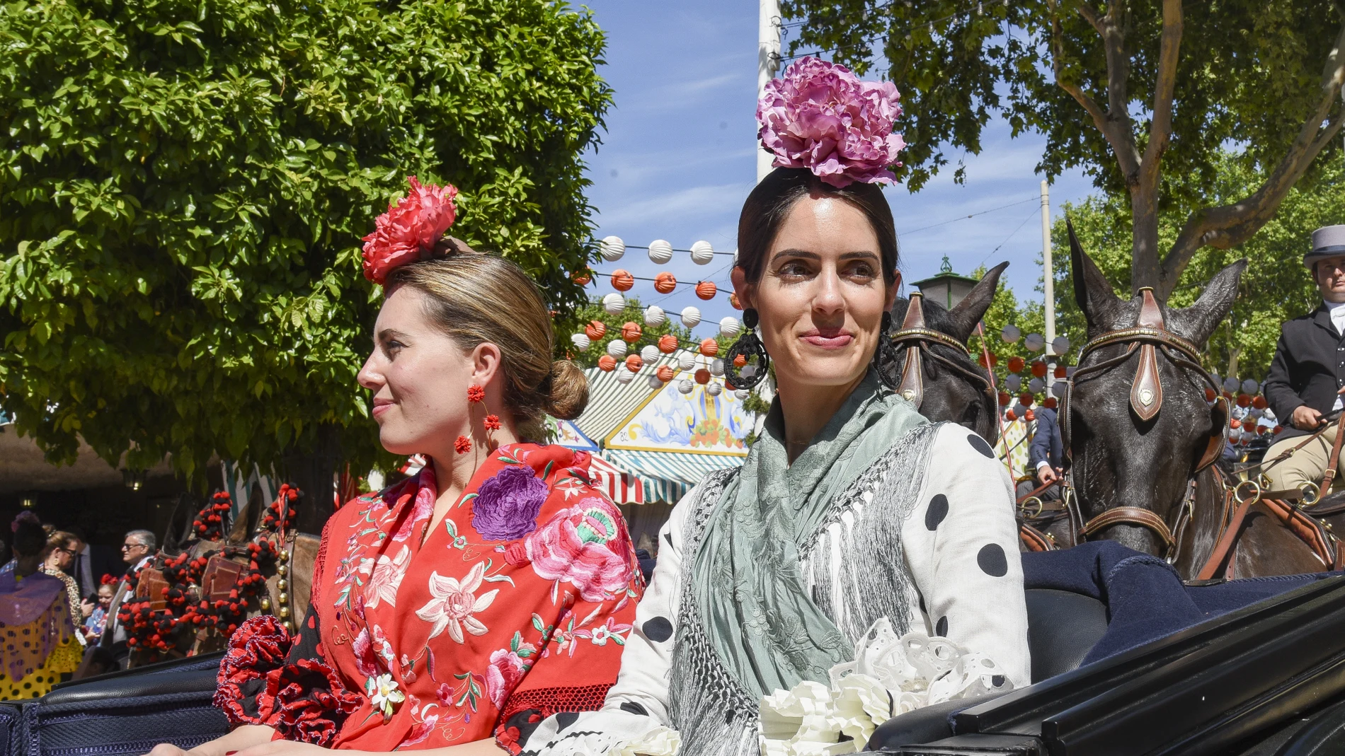 Sofía Palazuelo en la Feria de Abril.