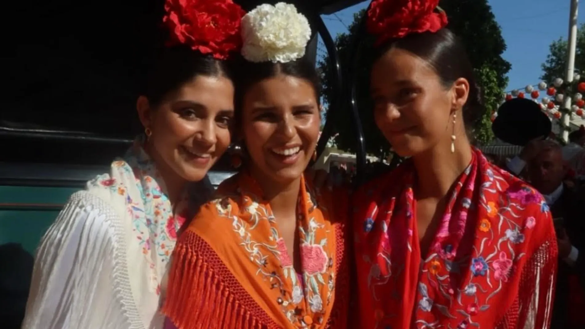 Victoria Federica y sus amigas en la Feria.