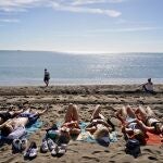 La playa de la Malagueta 