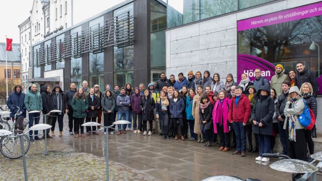 Foto de familia de los participantes en la segunda reunión del proyecto RURACTIVE, celebrada recientemente en Visby, Isla de Gotland, Suecia