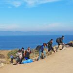 Migrantes que llegan por ruta marítima