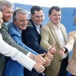 Javier de Andrés, junto a los presidentes autonómicos del PP