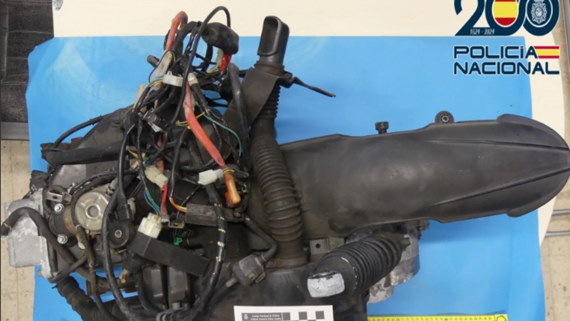 El motos encontrado en el interior del coche