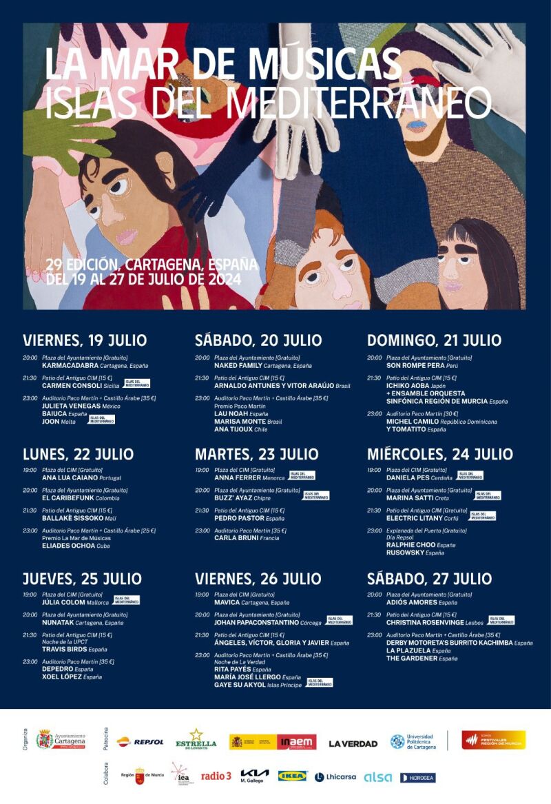 Cartel de La Mar de Músicas de Cartagena