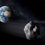 Imagen de archivo de asteroides pasando cerca de la Tierra