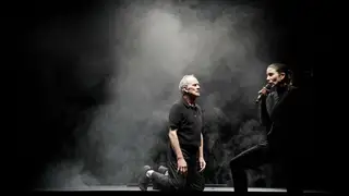 Escena de "Casting Lear", aquí con Vicente León y Andrea Jiménez Escena de "Casting Lear", aquí con Vicente León y Andrea Jiménez