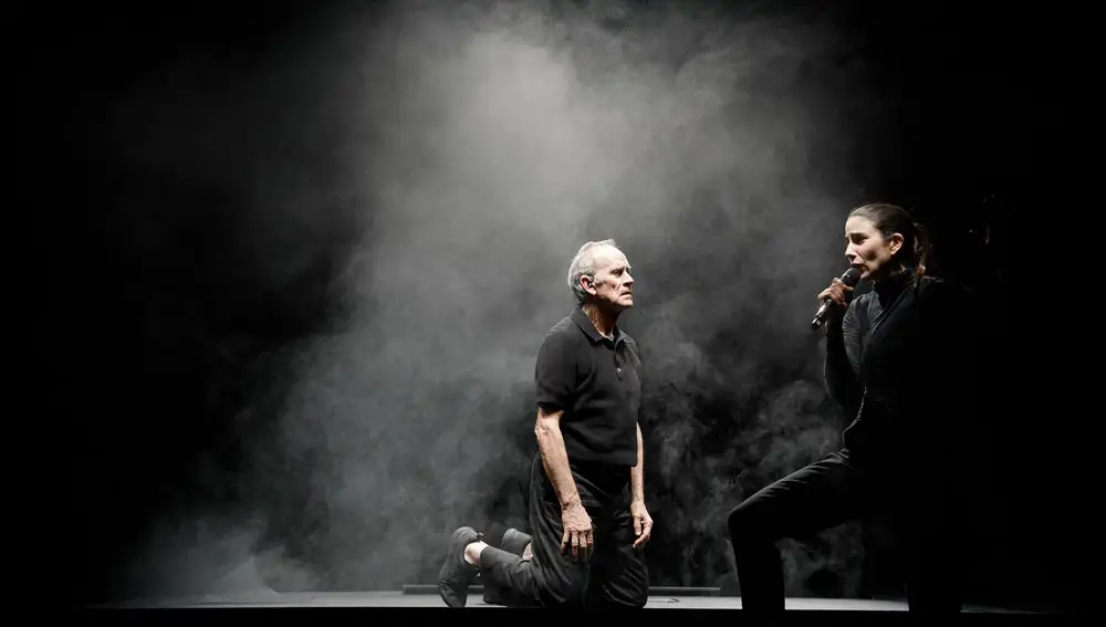 Escena de "Casting Lear", aquí con Vicente León y Andrea Jiménez