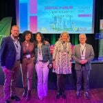 Los concejales de Gobierno Abierto, Promoción Económica y Empleo, Mercedes Bernabé, y de Desarrollo Urbano y Ciudad Inteligente, José Guillén, participan en el encuentro anual del Foro Digital europeo