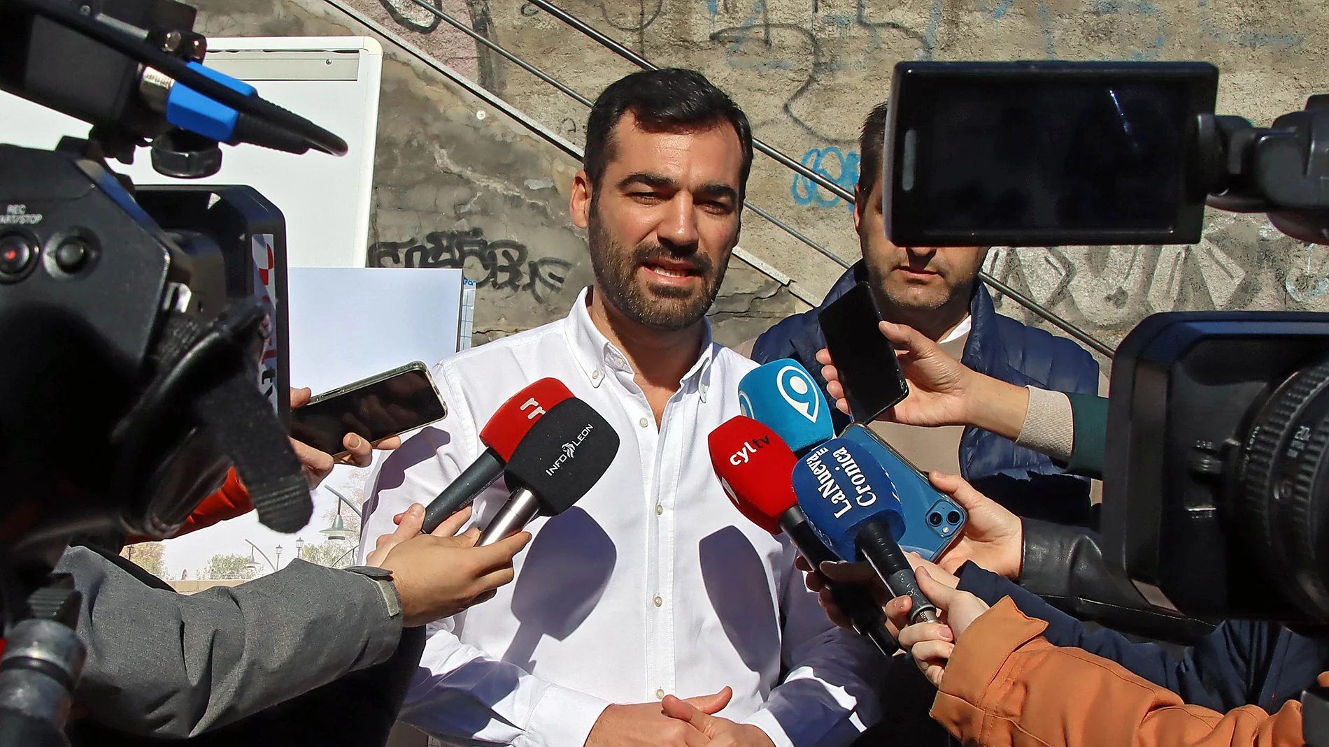 El portavoz del PP en el Ayuntamiento de León, David Fernández