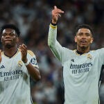 Tchouameni y Bellingham celebran el triunfo en el Clásico ante el Barcelona