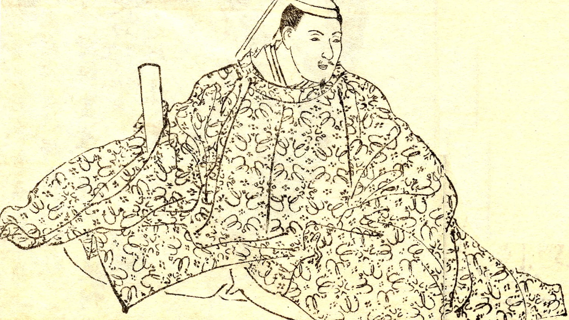 Ilustración del poeta Teika