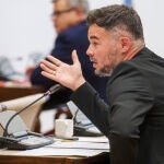 Rufian llega a la compracencia de Salvador IIla en el Congreso por el caso mascarillas. David Jar