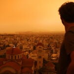 Saharan dust affects weather in Greece