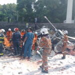 Ten people killed after two Malaysian Navy helicopters collide in mid-air during parade rehearsal