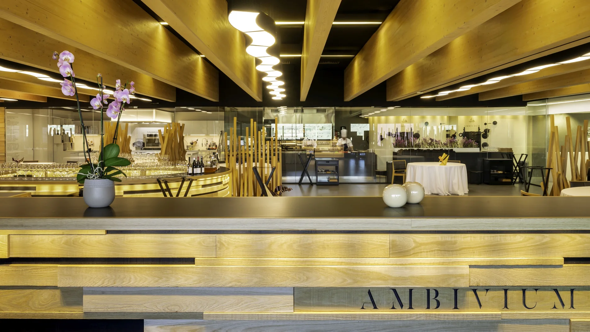 Imagen del interior del Restaurante Ambivium, en Peñafiel