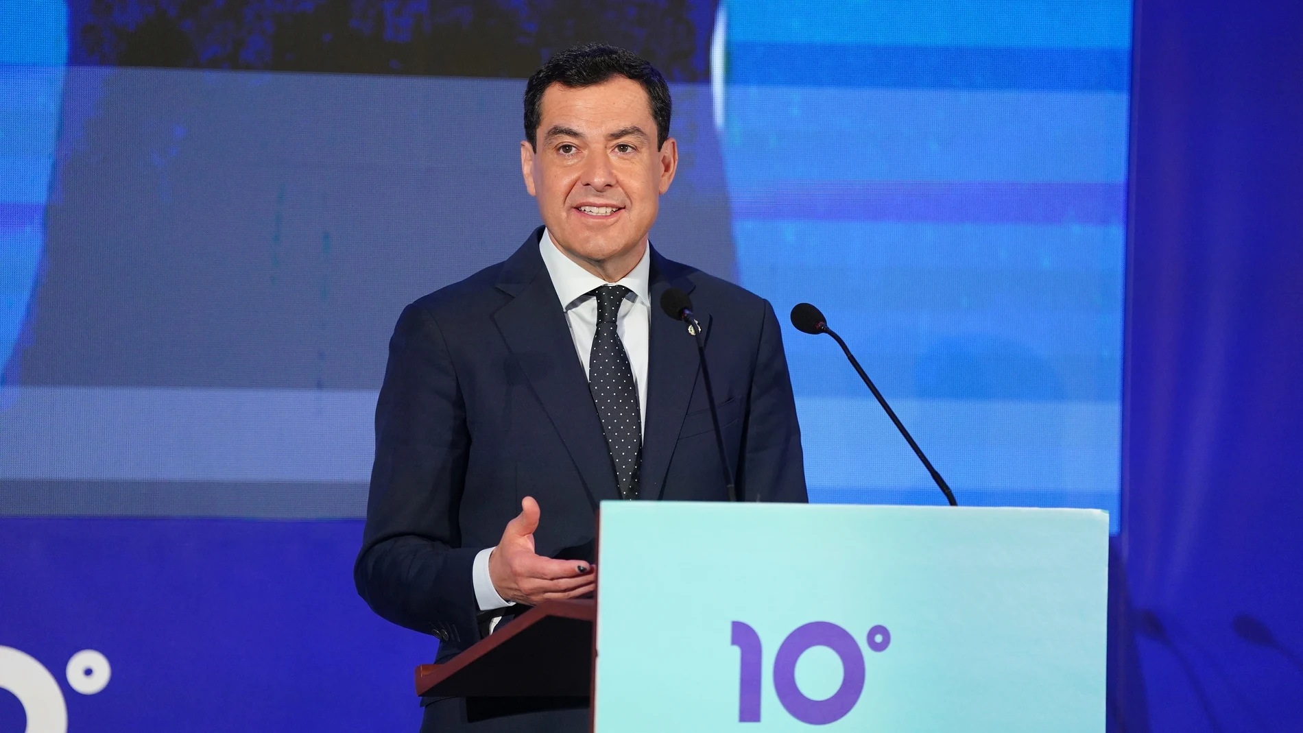 El presidente de la Junta de Andalucía, Juanma Moreno