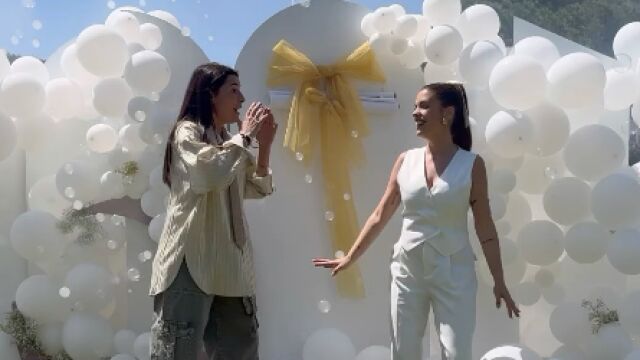 Dulceida y Alba Paul en su 'gender reveal'