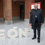El obispo de León, Luis Ángel de las Heras
