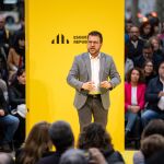 Pere Aragonès, en el inicio de campaña