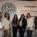 Sandra Martínez, ganadora de tercera edición, junto con el jurado y el delegado de LA RAZÓN en Andalucía, José Lugo