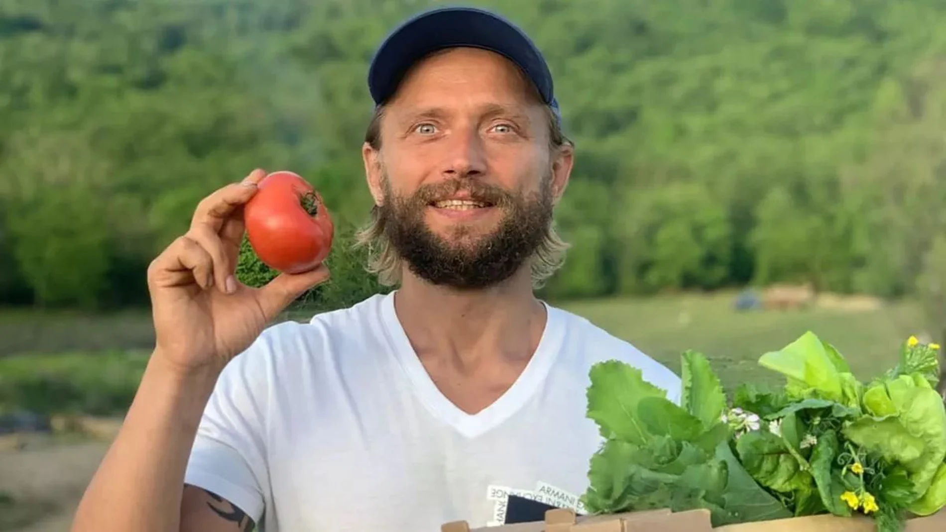 El influencer vegano Maxim Lyutyi