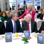El secretario general de la Alianza de Civilizaciones, Miguel Ángel Moratinos, protagoniza un desayuno informativo en Madrid