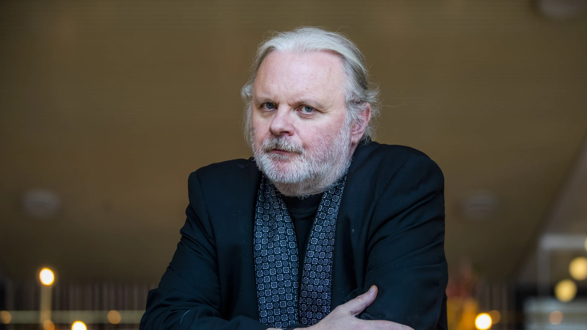 Norwegian author Jon Fosse at Det Norske Teatret in Oslo