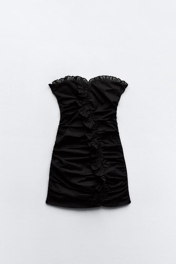 Vestido mini drapeado.