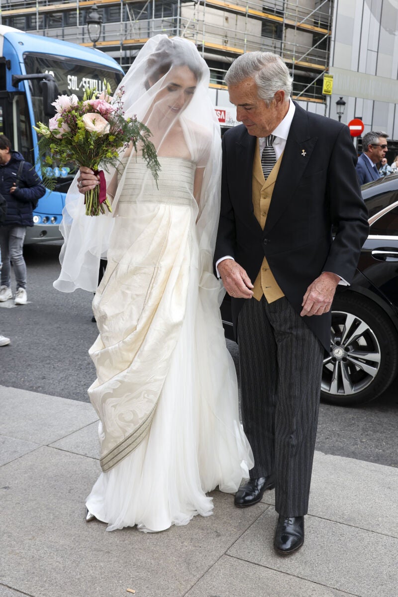 Carmen Gómez-Acebo y su padre, Juan Gómez-Acebo Sáenz de Heredia