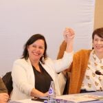 Ana Pontón y Ana Miranda (izquierda). 
