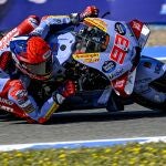 Marc Marquez hizo dos salvadas en la Q2 del GP de España