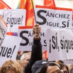 Manifestación en Ferraz en apoyo de Pedro Sánchez @Gonzalo Pérez Mata 